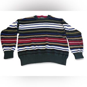 American Eagle Outfitters Sweater Men Large Indie Grunge Chunky Stripes Vtg 90s